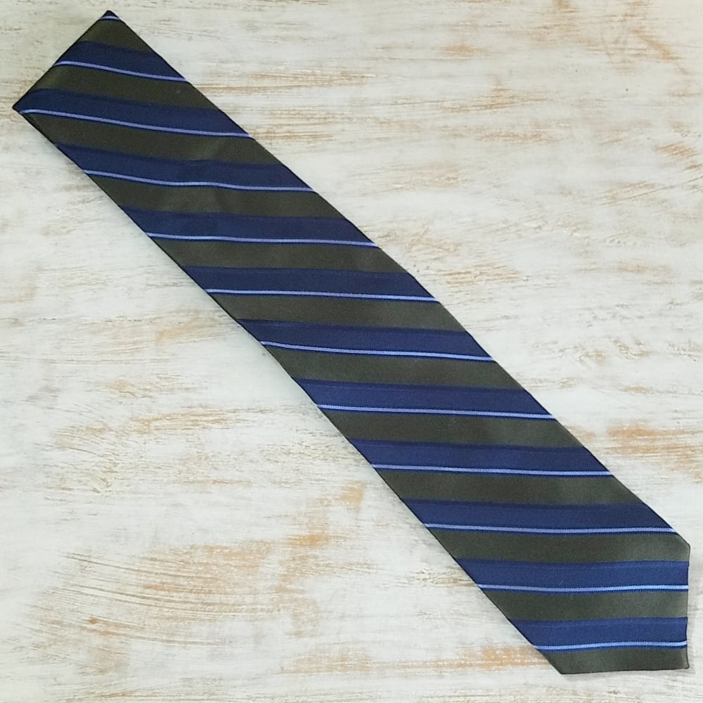 Image of BANKERS STRIPED NECKTIE