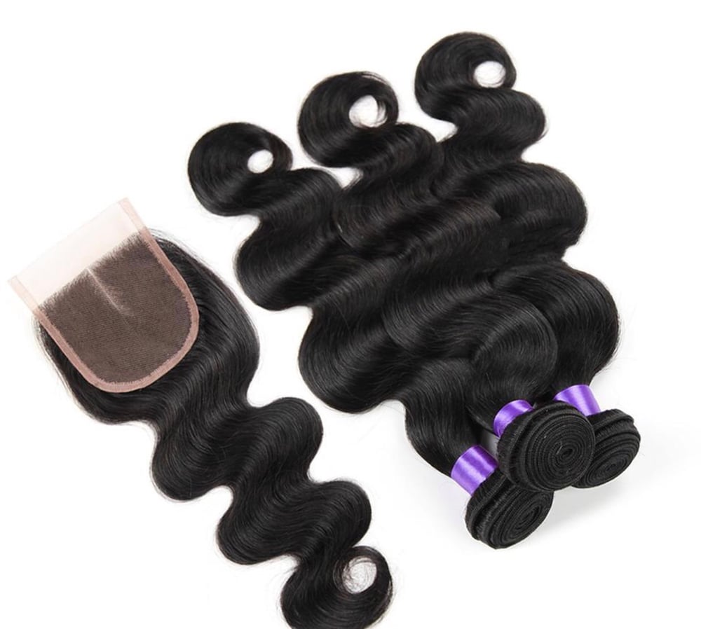Image of FREE (5x5 ) CLOSURE + ANY 3 BUNDLES 👑
