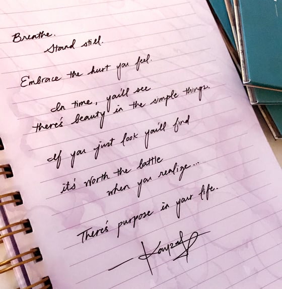 Image of Handwritten Lyrics