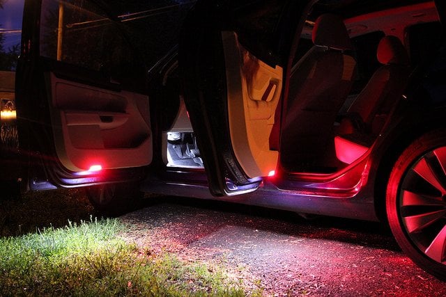 Image of Complete Door Warning / Puddle Housing with LEDs Fits Many Volkswagen Models