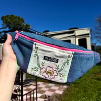 Image 2 of Embroidered Flower Fanny