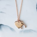 Personalised Lucky 9ct gold necklace