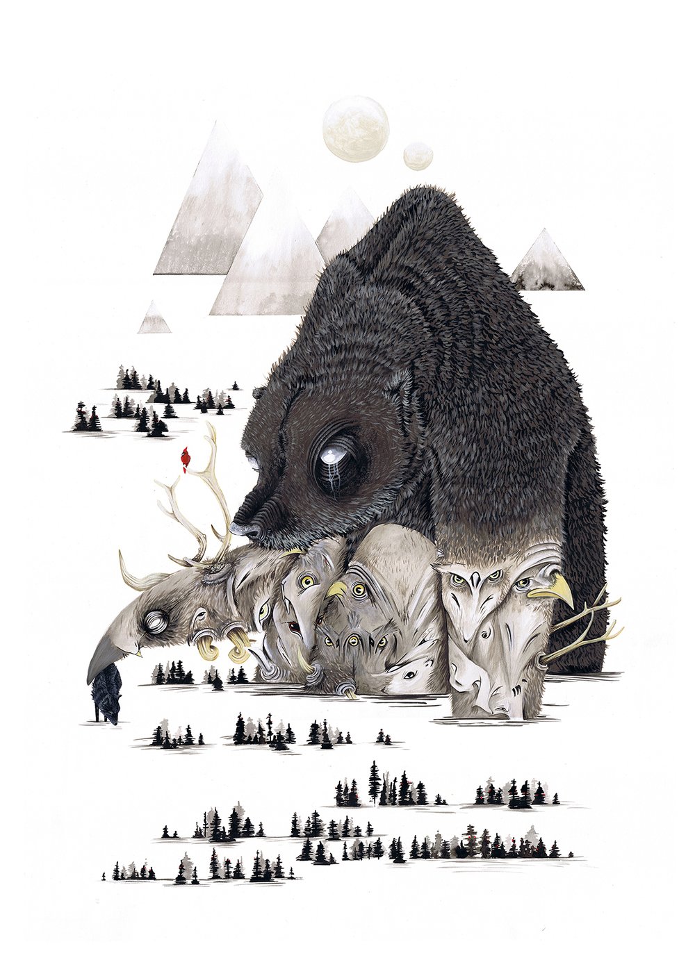 Image of CREATURE HOARDER // LIMITED EDITION GIGLEE PRINT