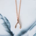 Wishbone 9ct Gold Necklace
