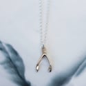 Wishbone 9ct Gold Necklace