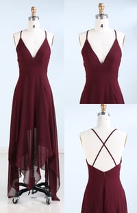 Image 1 of Stylish Homecoming Dresses, High Low Party Dresses, Short Prom Dresses