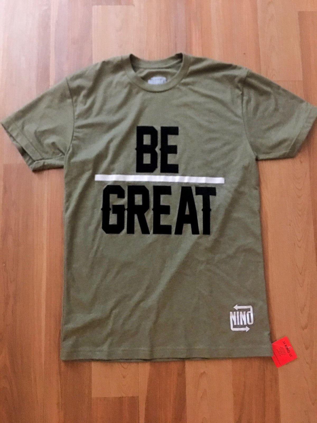 Image of Be Great Signature #NINO Tee (Military Green)