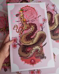 Image 1 of Sakura Snake ATTACK (print)