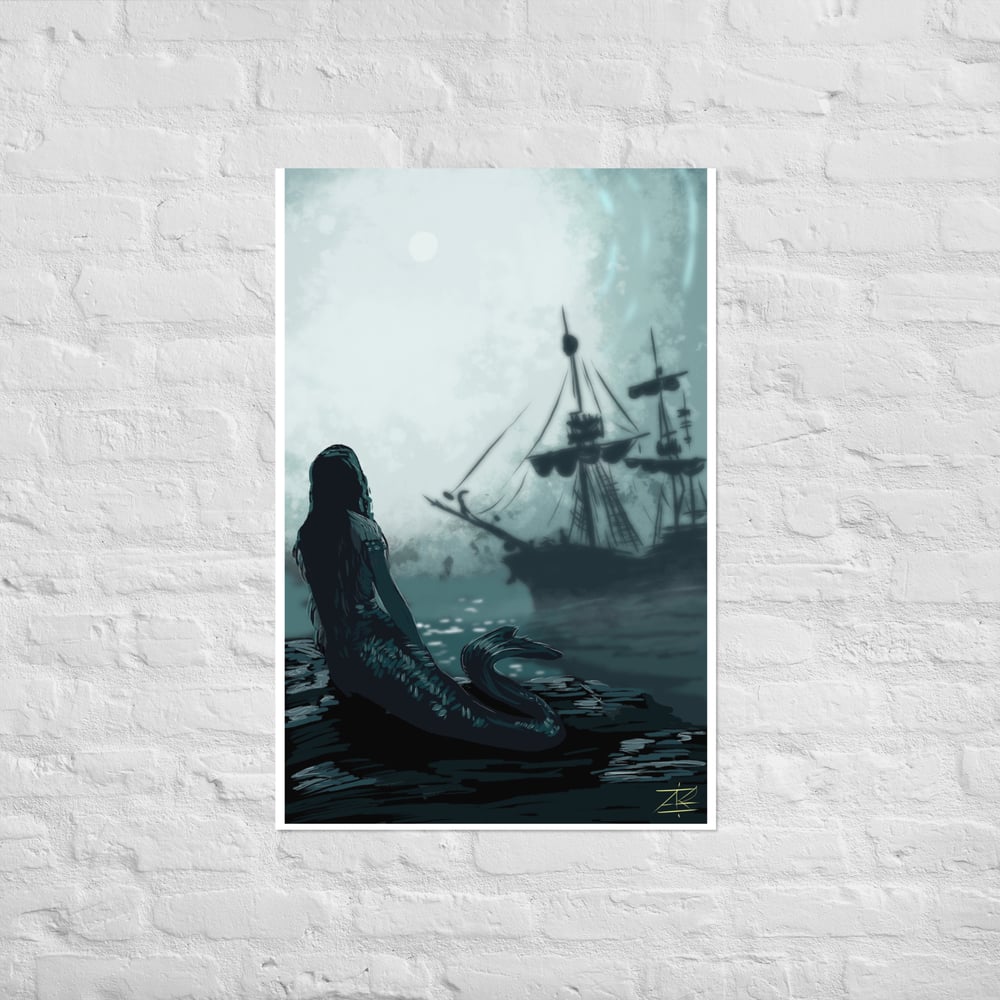 Only the siren sees Poster print