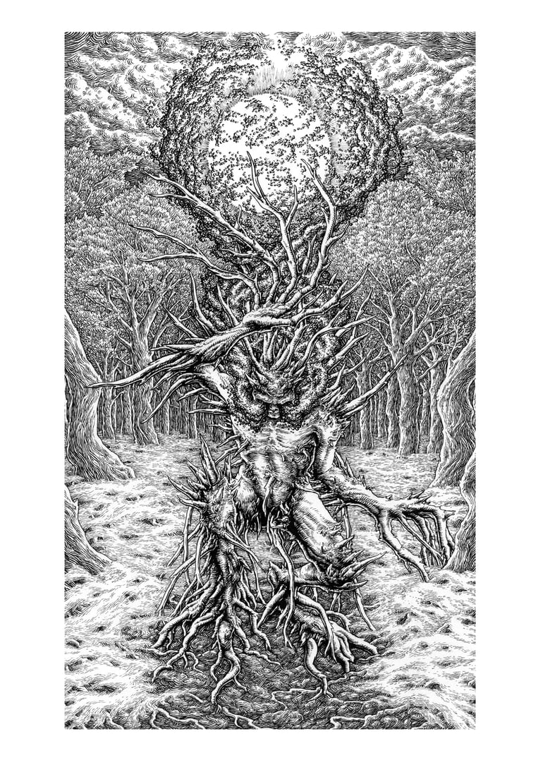 Image of SOLD - "Dendromorphosis" original LOCUSTA artwork