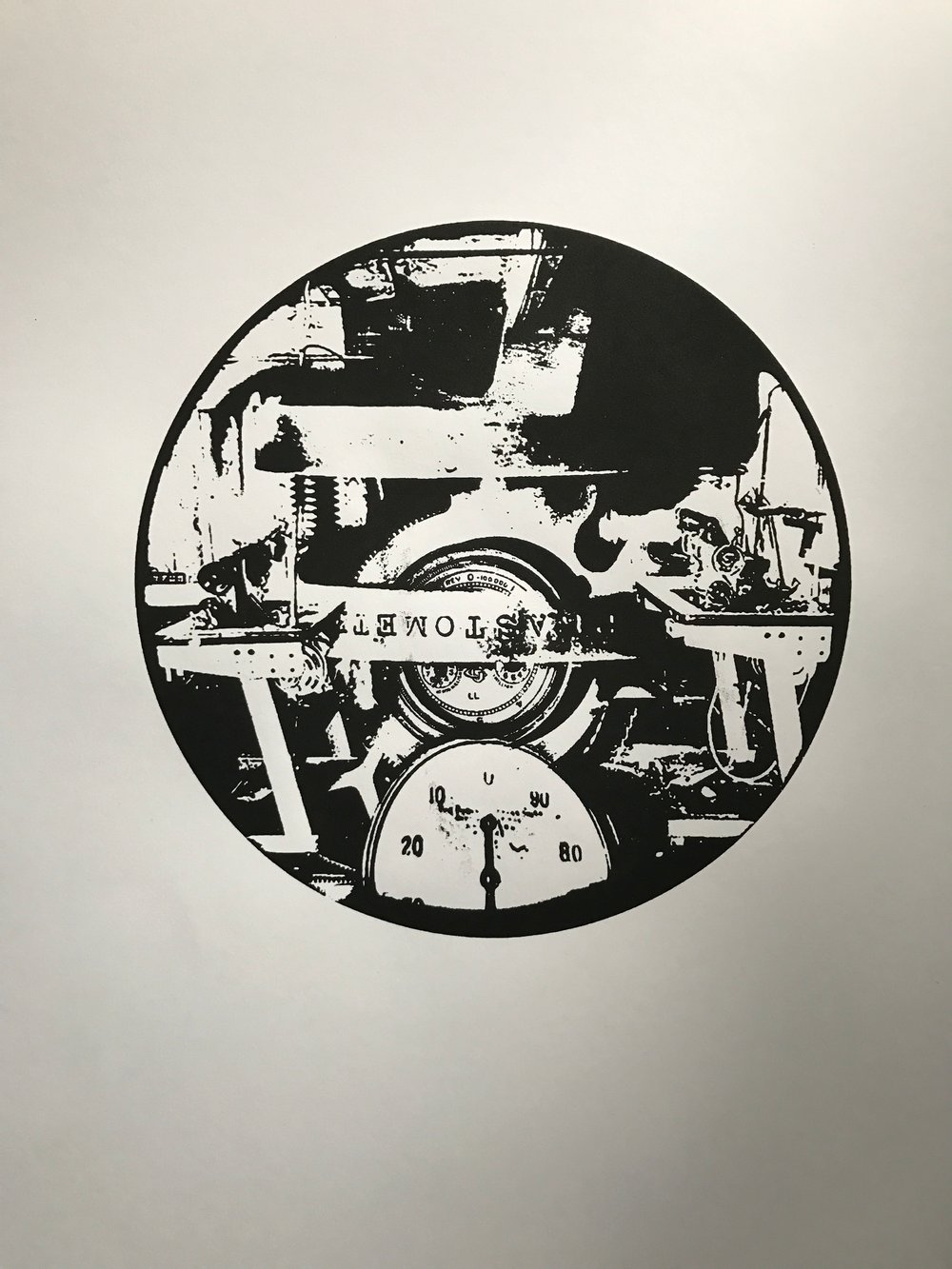 Image of A3 RELICS OF ART ANCOATS PEEPS screen print 