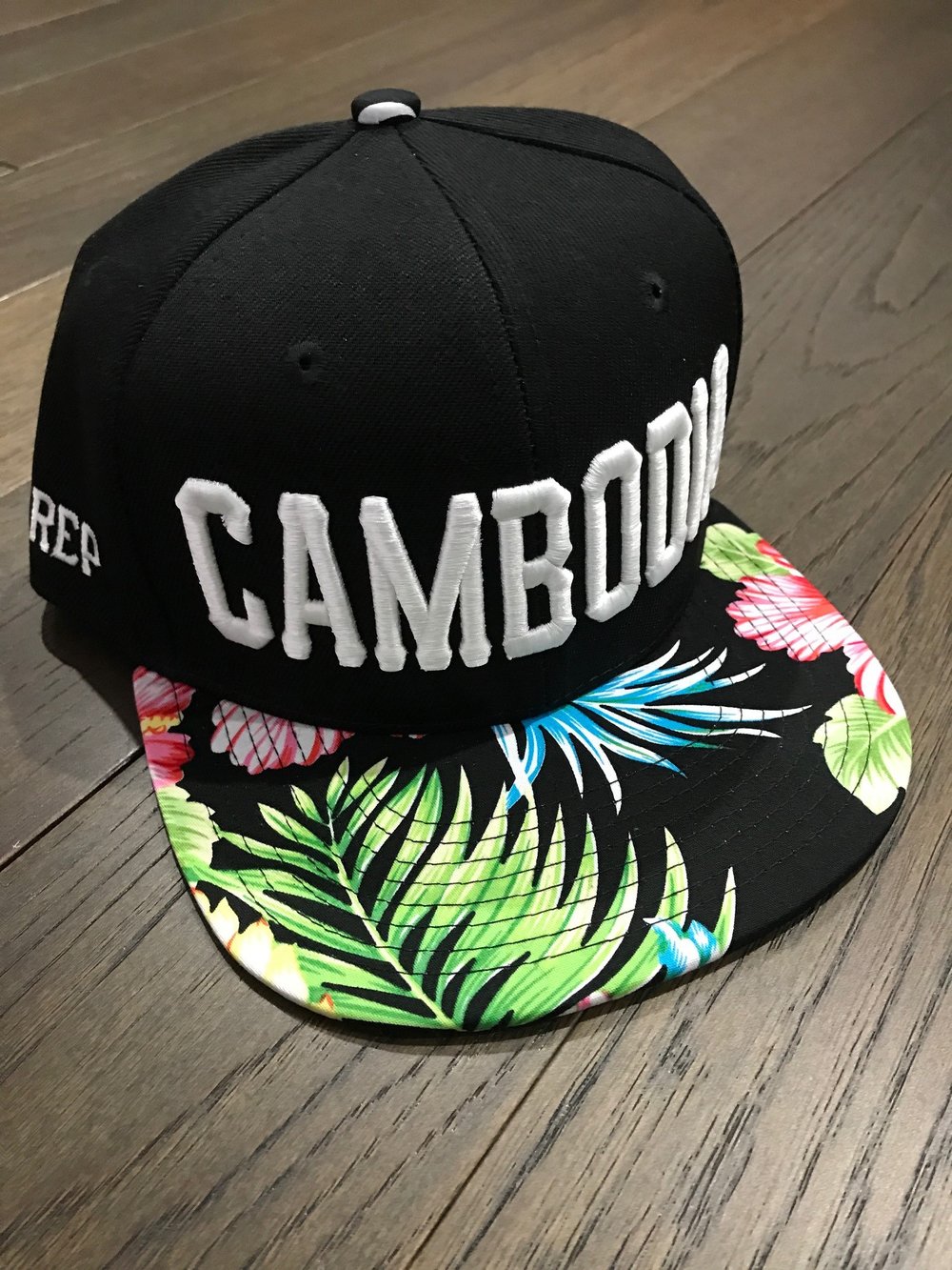 Image of Hawaiian Floral Rep Cambodia Snapback.