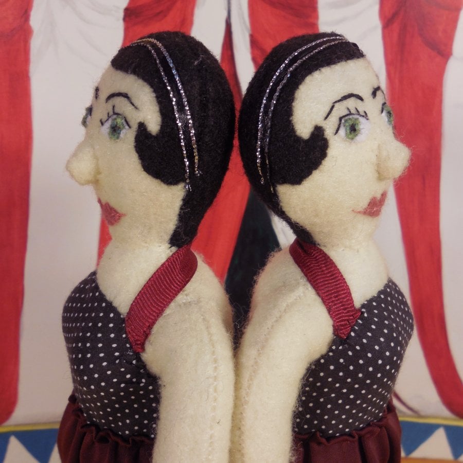 Image of Conjoined Twins plush doll