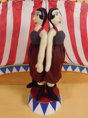 Image of Conjoined Twins plush doll