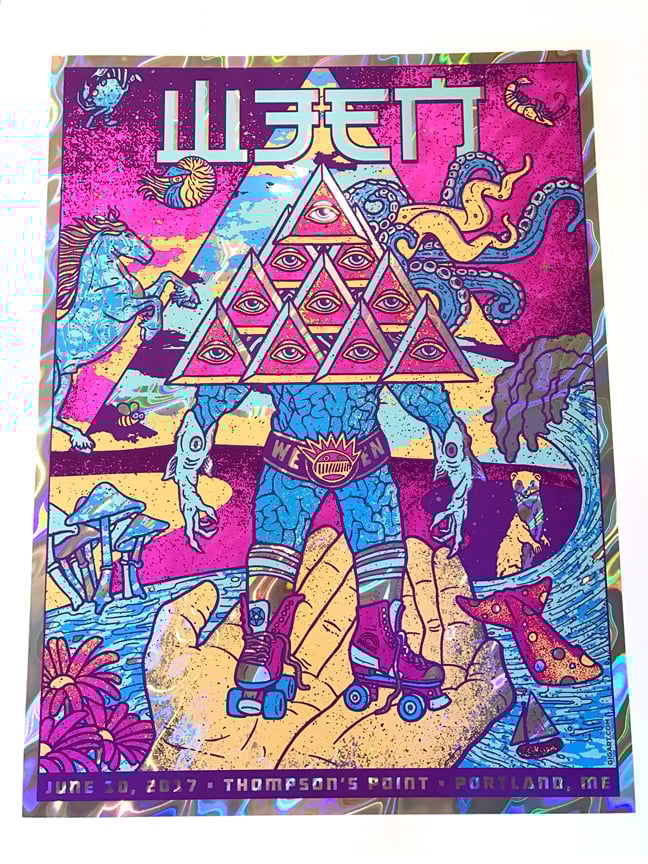 Image of Ween 2017 Portland ME Lava Foil Variant