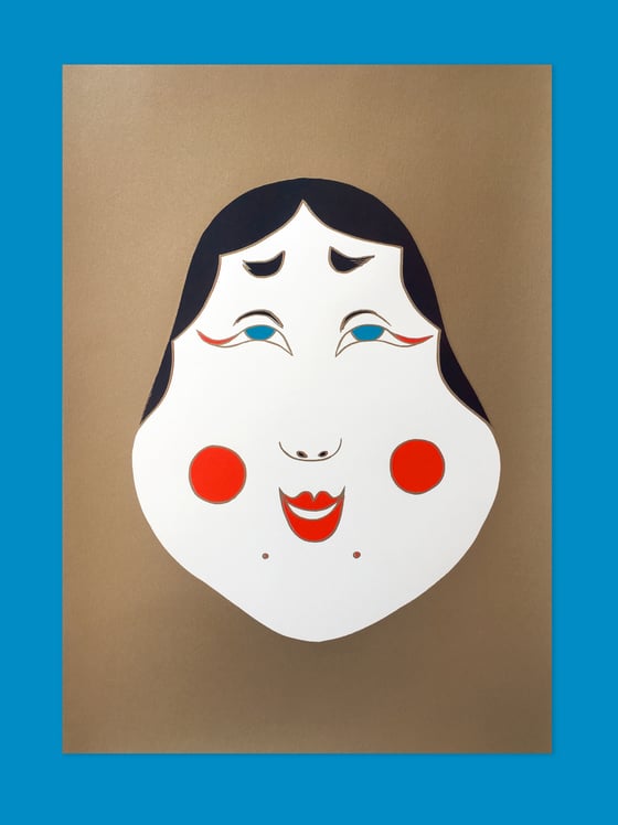 Image of Okame Mask Poster
