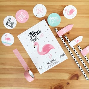 Image of Party Kit Flamingo Impreso