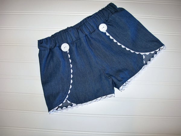 Image of Denim Coachella shorts