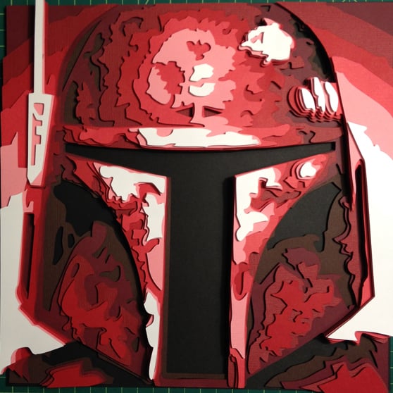 Image of Boba Fett (Blue) - In Acrylic Case