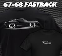 Image 1 of '67-'68 Fastback Mustang T-Shirts Hoodies Banners