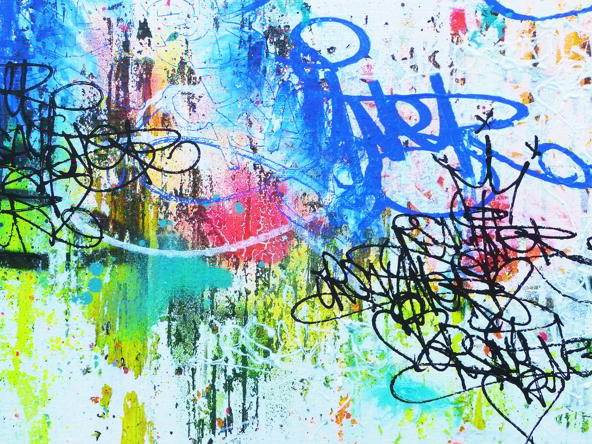 Image of ORSAY ONER (since 1989) BLUE PARADISE SERIAL TAGS & ABSTRACT