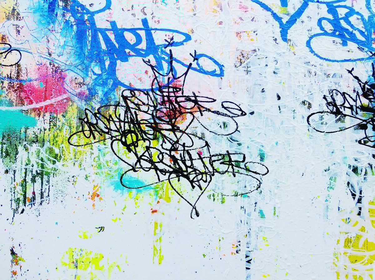 Image of ORSAY ONER (since 1989) BLUE PARADISE SERIAL TAGS & ABSTRACT