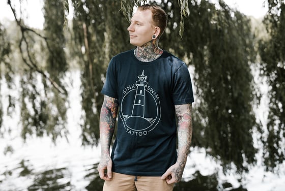 Image of SOS lighthouse tee