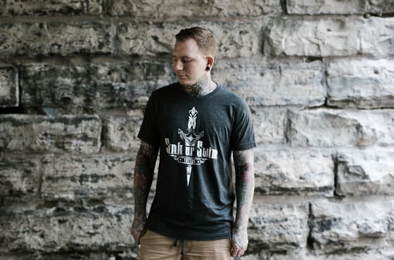 Image of SOS dagger logo tee