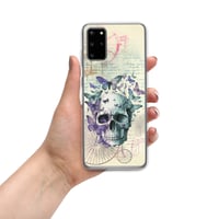 Image 10 of Colorful Human Skull and Butterflies Steampunk Style Clear Case for Samsung®