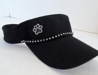 Visor Velcro Back Crystal Paw