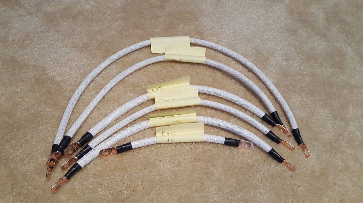 Upgraded Wire White Sleeving Black Copper