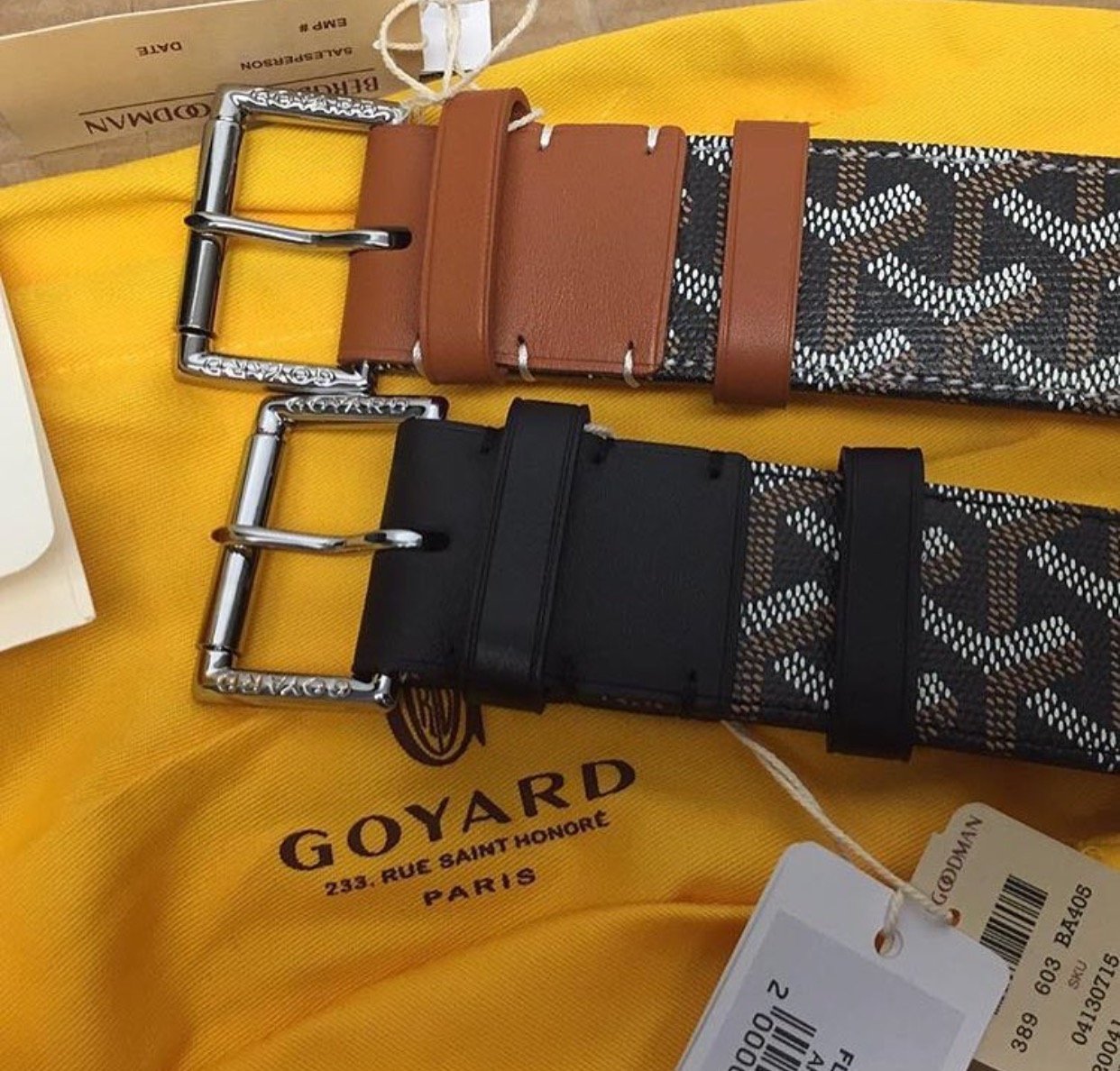 goyard belts