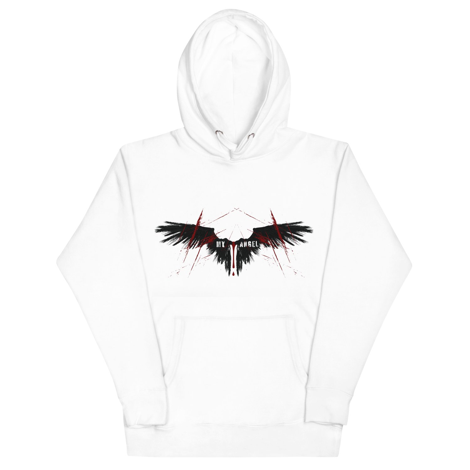Image of My angel black wings officially licensed under your scars Unisex Hoodie