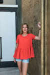 BLOUSE LOLA - ROUGE