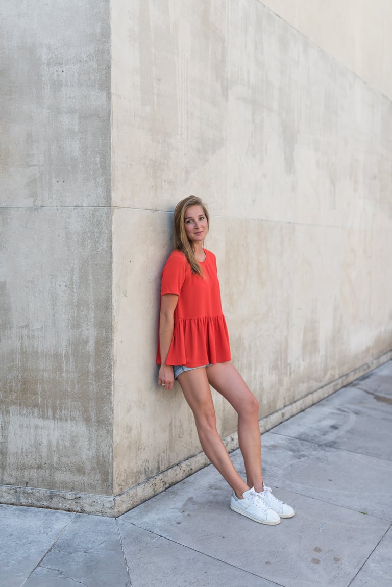 BLOUSE LOLA - ROUGE Image 2