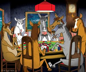 Image of Horses Playing Poker