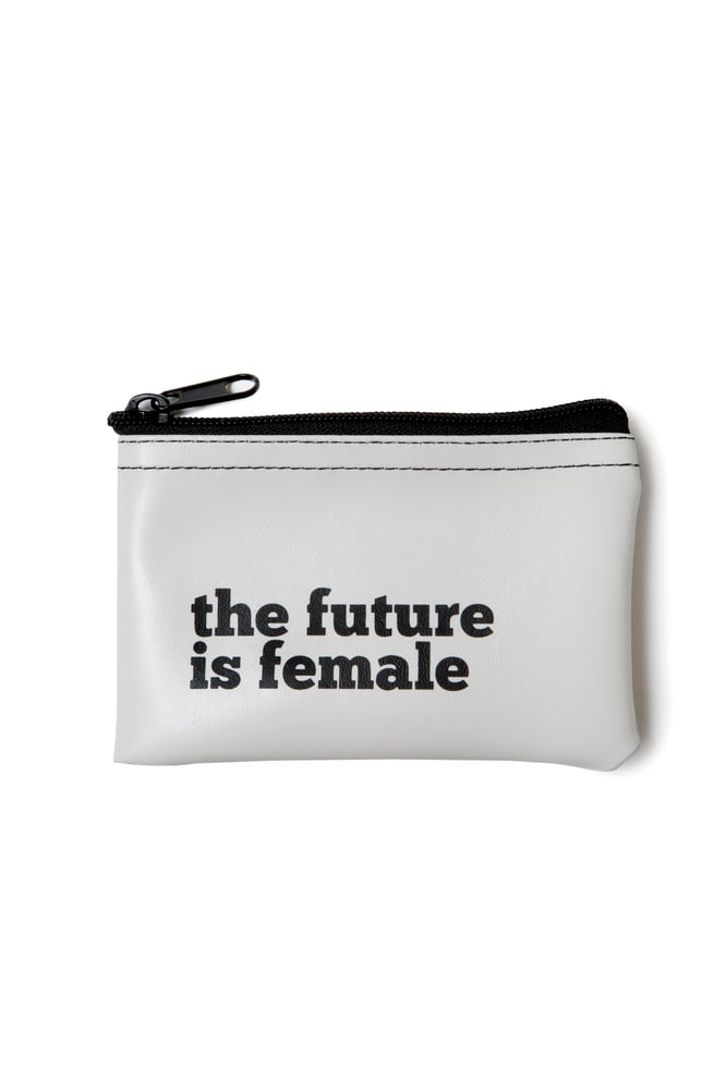 Image of The Future is Female vinyl zip pouch