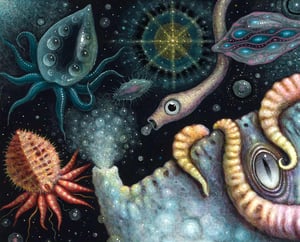 Image of CEPHALOPODS II ~ 15 x 15" Signed Open Edition