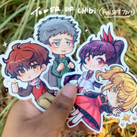 Tower Of Chibi F1 Set | Cute Die Cut Sticker