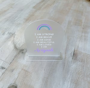 Image of Personalised Affirmation Plaque