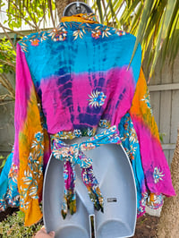 Image 5 of Wanderlust Stevie top rainbow tie dye upto 14