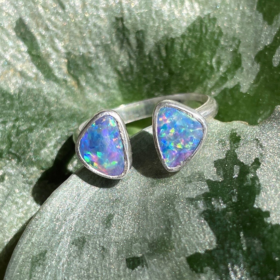 Adjustable sale opal ring