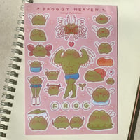 Image 1 of Buff Froggy Sticker Sheet