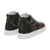 Image 3 of Grunge Style Nature Inspired Mushrooms/Fungus Women’s high top canvas shoes