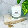 Crystal Infused Candle 450g - ROSE QUARTZ  **ONLY 10 AVAILABLE**