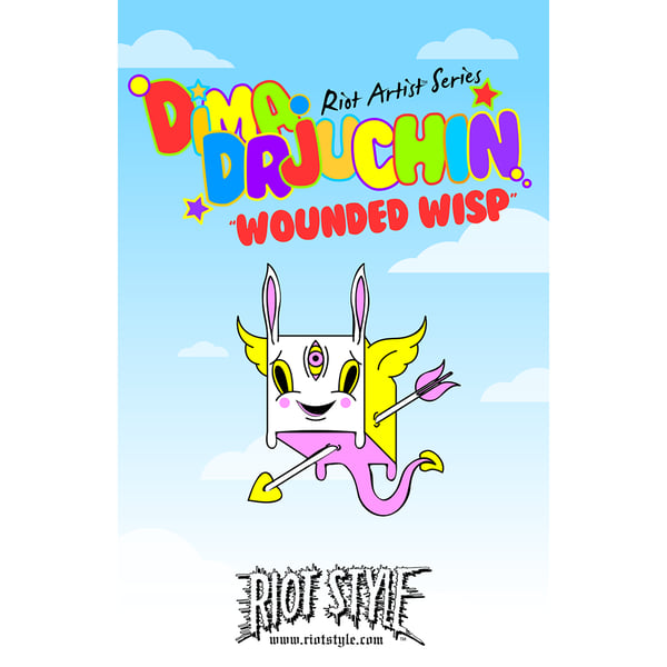 Image of Riot Style x Dima Drjuchin "Wounded Wisp" Lapel Pin