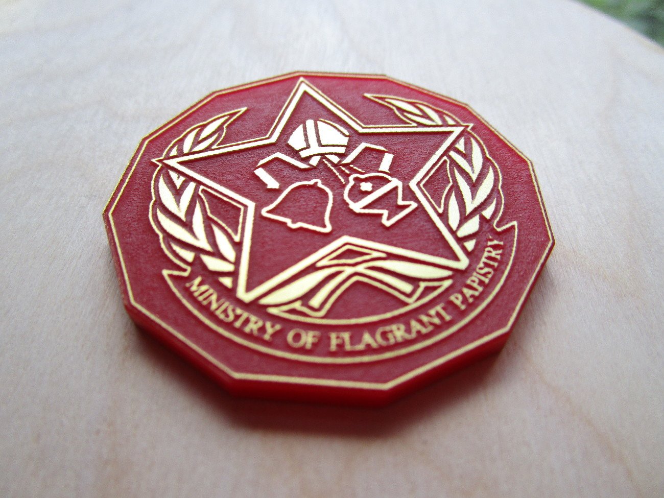 Image of "Ministry of Flagrant Papistry" Badge