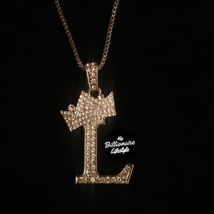 Image of Crown Letter pendant (SILVER)