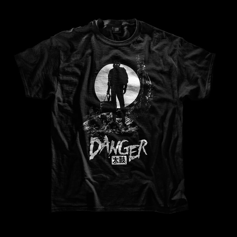 Image of Danger Double Sided 太鼓 T-shirt / Embroidered label