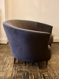 Image 4 of Small Curved Sofa or Loveseat, Italy 1950s